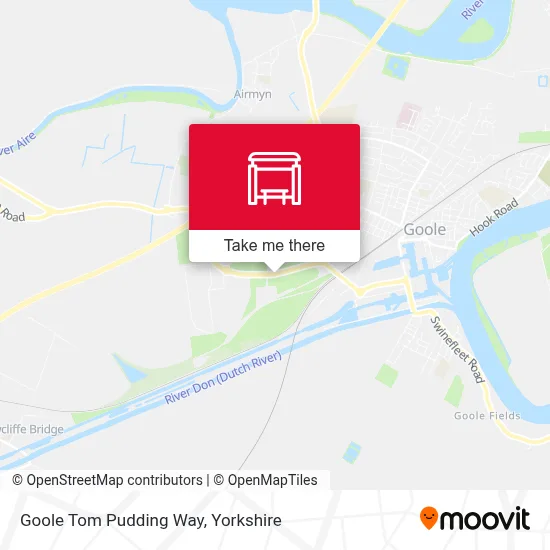 Goole Tom Pudding Way map