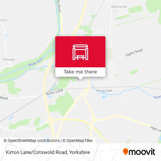 Kirton Lane/Cotswold Road map