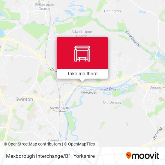 Mexborough Interchange/B1 map