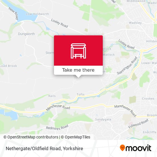 Nethergate/Oldfield Road map