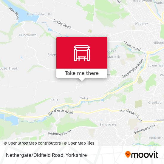 Nethergate/Oldfield Road map