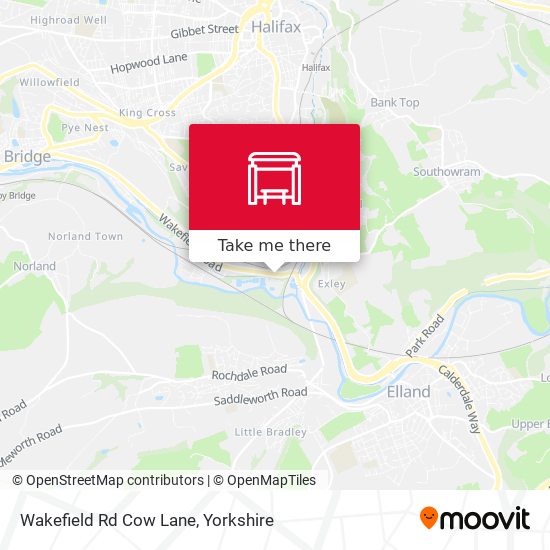 Wakefield Rd Cow Lane map