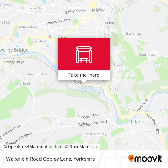 Wakefield Road Copley Lane map