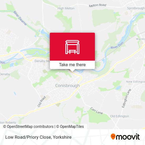 Low Road/Priory Close map
