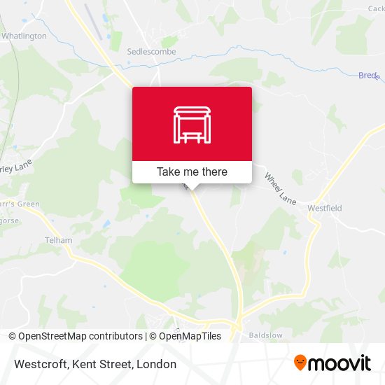 Westcroft, Kent Street map