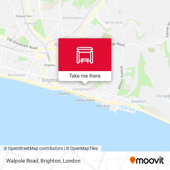 Walpole Road, Brighton map