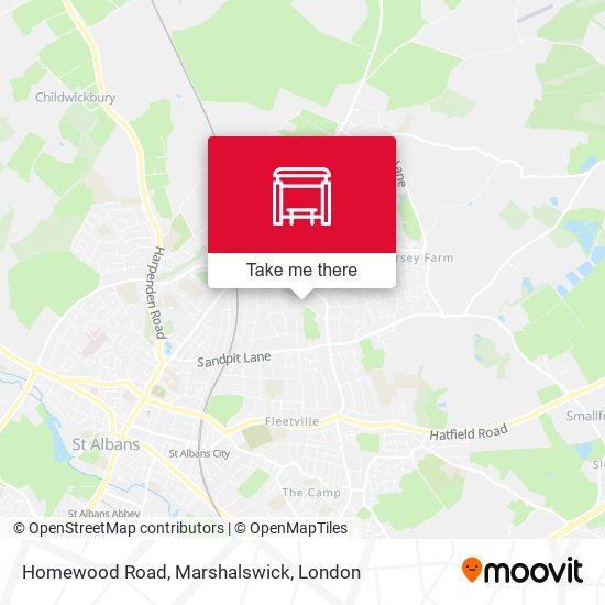 Homewood Road, Marshalswick map