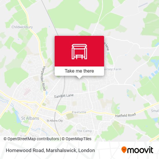 Homewood Road, Marshalswick map