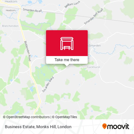 Business Estate, Monks Hill map