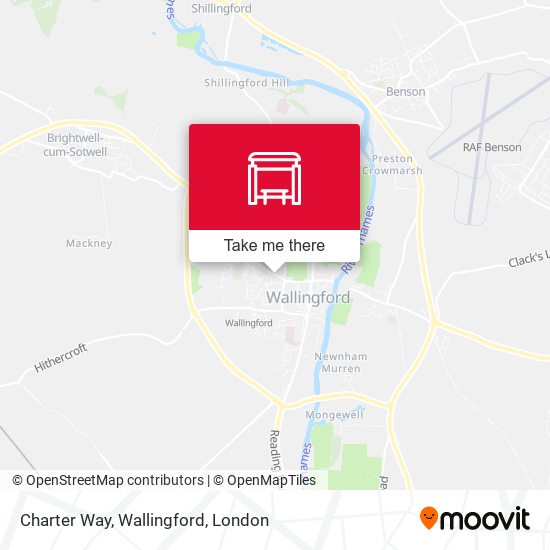 Charter Way, Wallingford map
