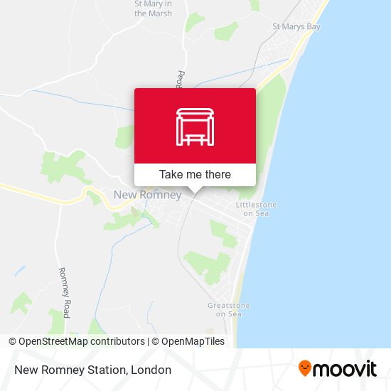 New Romney Station map