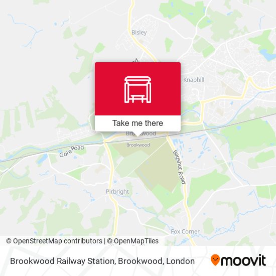 Brookwood Railway Station, Brookwood map