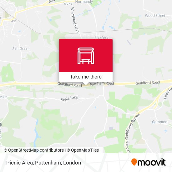 Picnic Area, Puttenham map