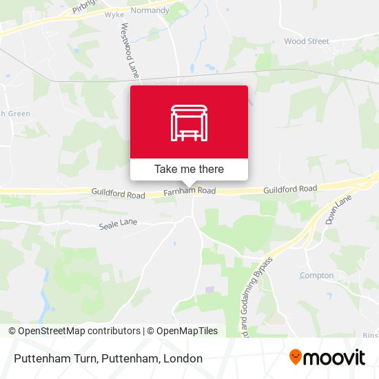 Puttenham Turn, Puttenham map