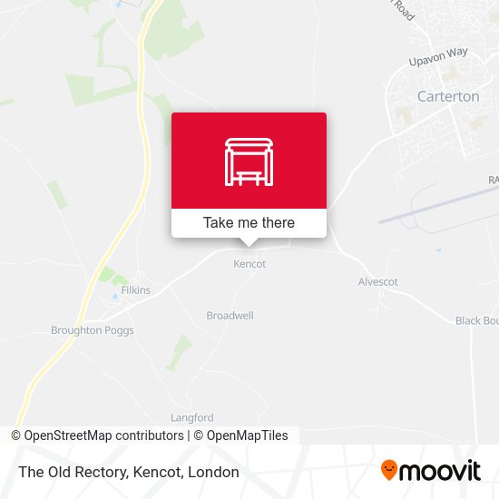 The Old Rectory, Kencot map