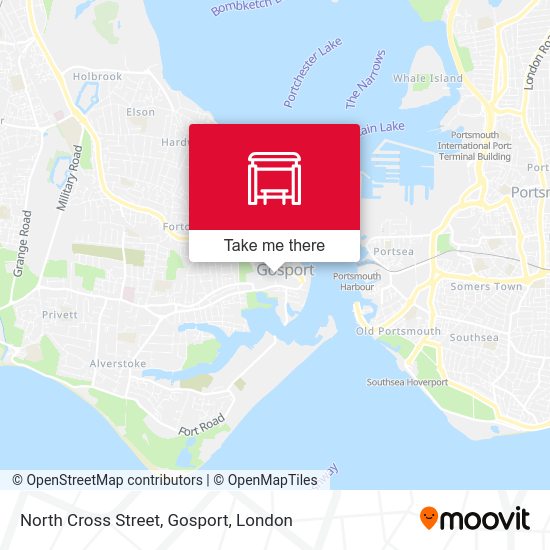 North Cross Street, Gosport map