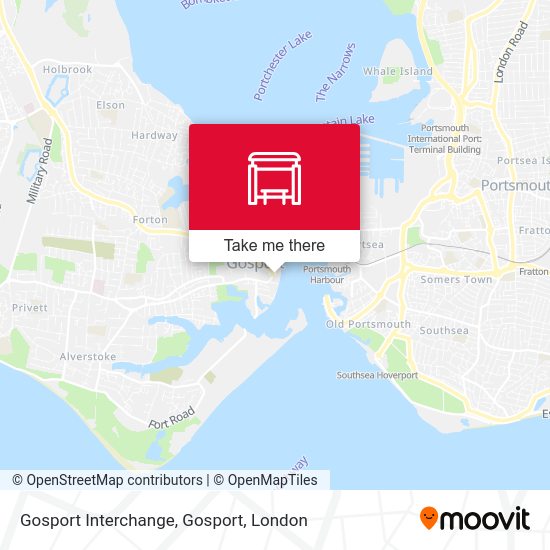 Gosport Interchange, Gosport map