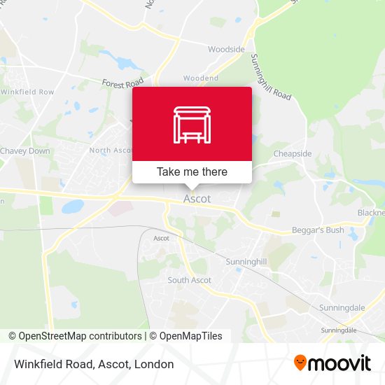 Winkfield Road, Ascot map