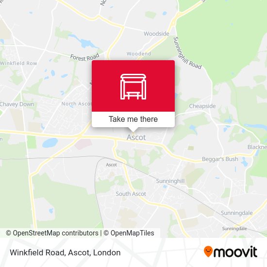 Winkfield Road, Ascot map
