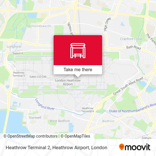 Heathrow Terminal 2, Heathrow Airport map