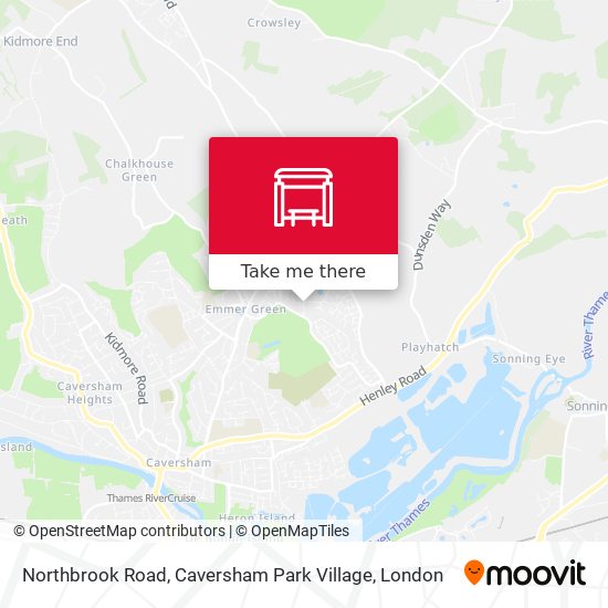 Northbrook Road, Caversham Park Village map
