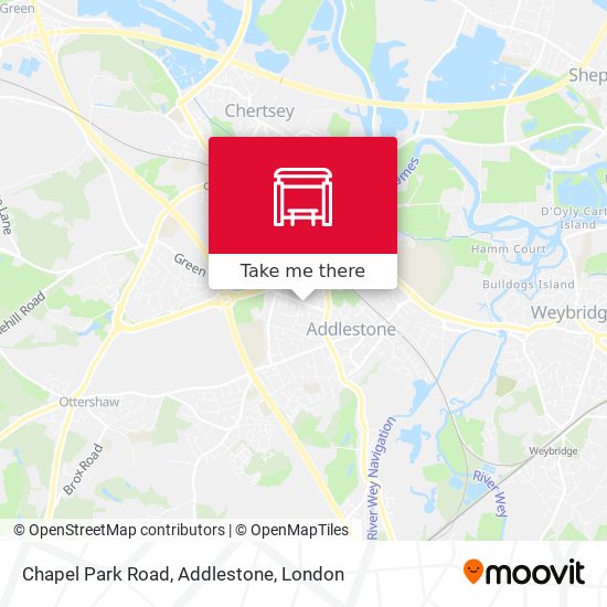 Chapel Park Road, Addlestone map