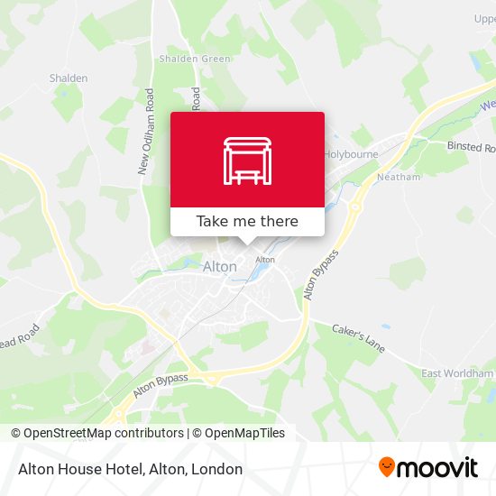 Alton House Hotel, Alton map