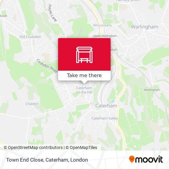 Town End Close, Caterham map