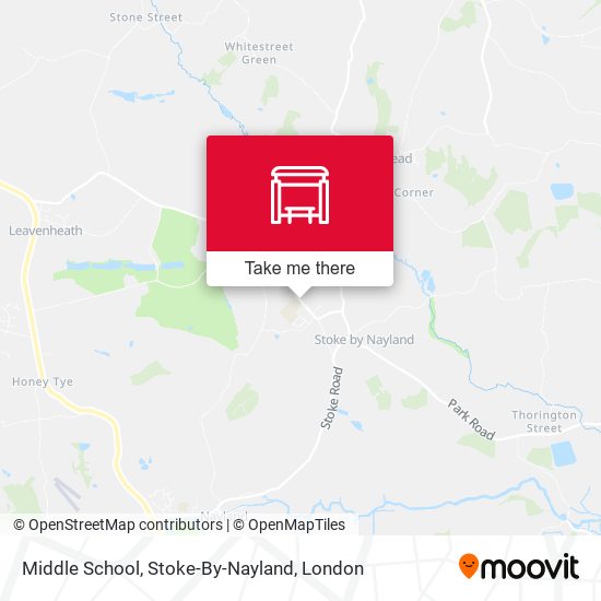 Middle School, Stoke-By-Nayland map