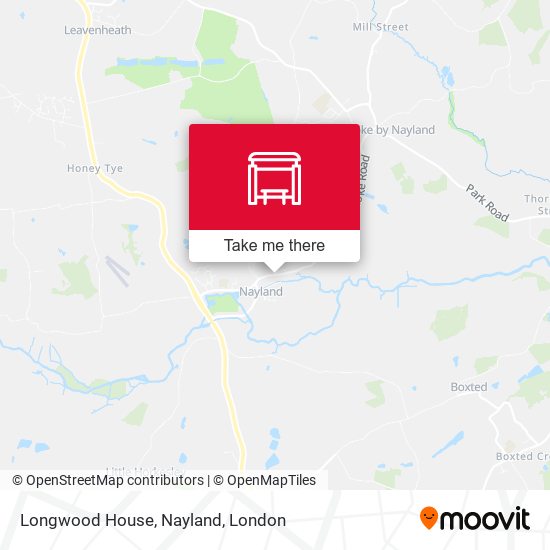 Longwood House, Nayland map