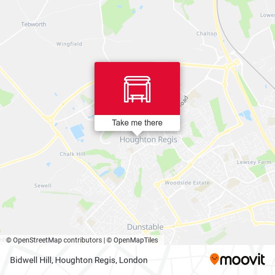 Bidwell Hill, Houghton Regis map