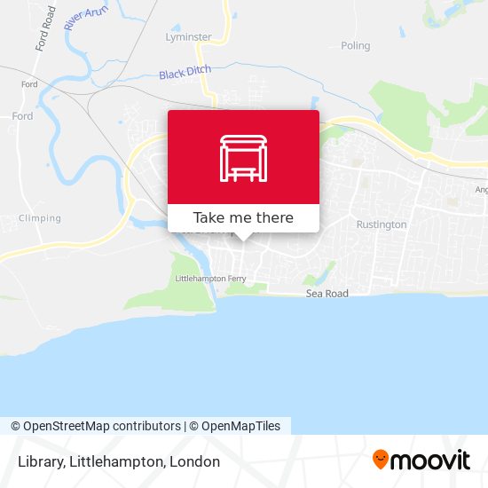 Library, Littlehampton map