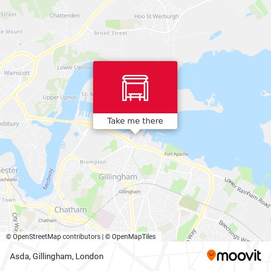 Asda, Gillingham map