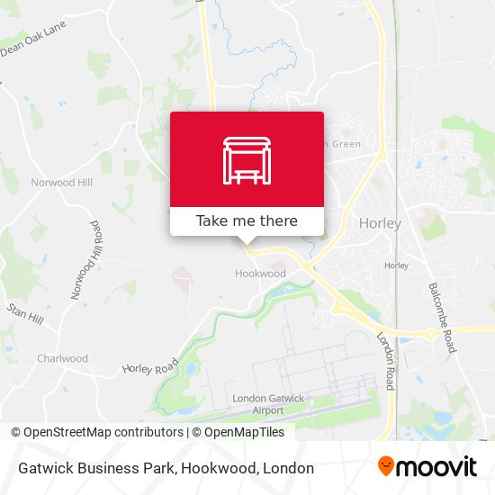 Gatwick Business Park, Hookwood map