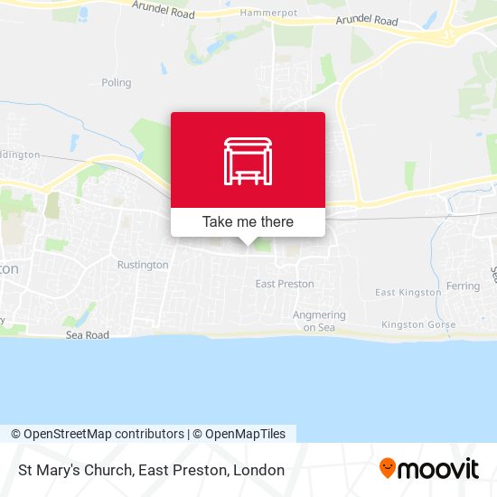 St Mary's Church, East Preston map