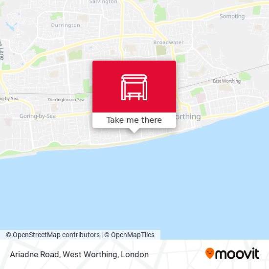 Ariadne Road, West Worthing map