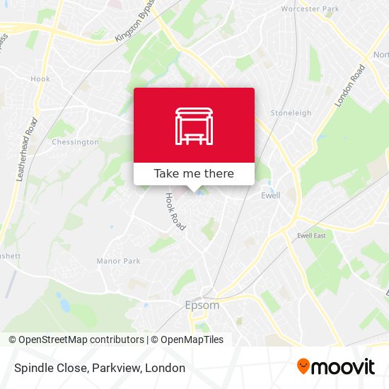 Spindle Close, Parkview map
