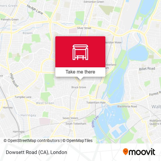 Dowsett Road (CA) map