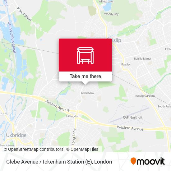 Glebe Avenue / Ickenham Station (E) map