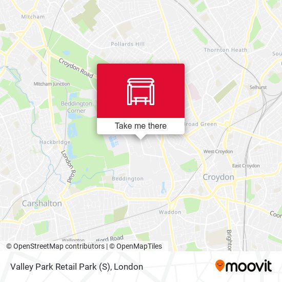 Valley Park Retail Park (S) map