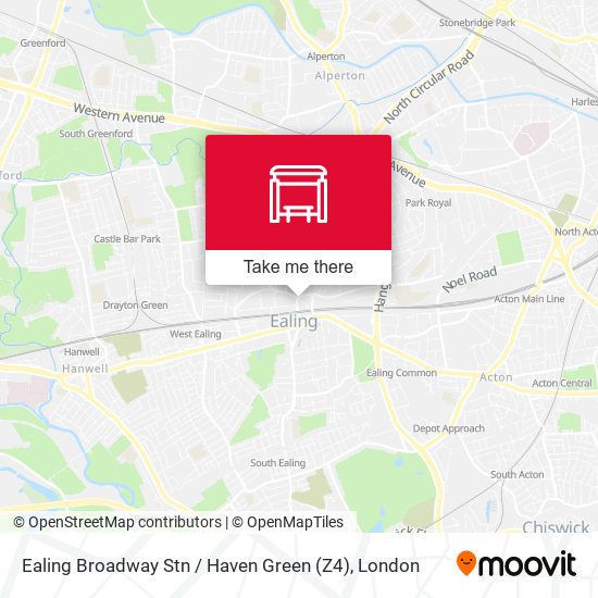 Ealing Broadway Stn   / Haven Green (Z4) map