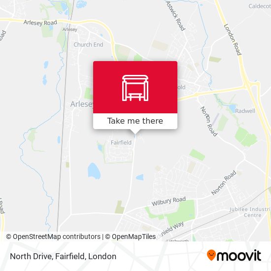 North Drive, Fairfield map