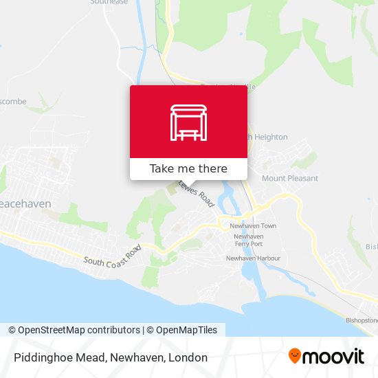 Piddinghoe Mead, Newhaven map
