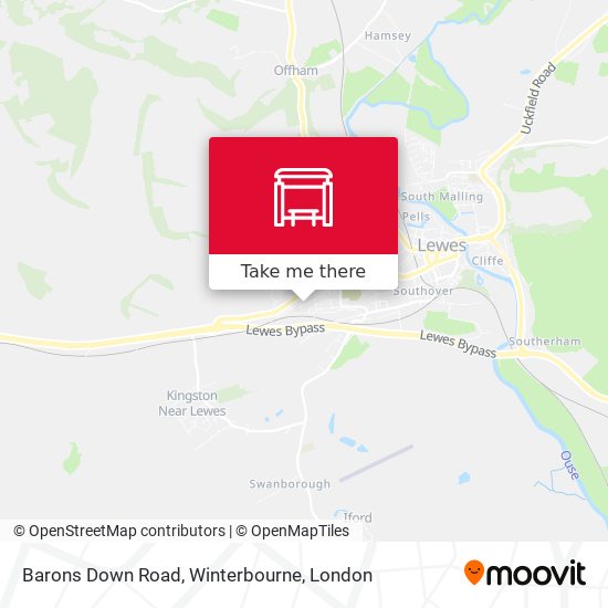 Barons Down Road, Winterbourne map