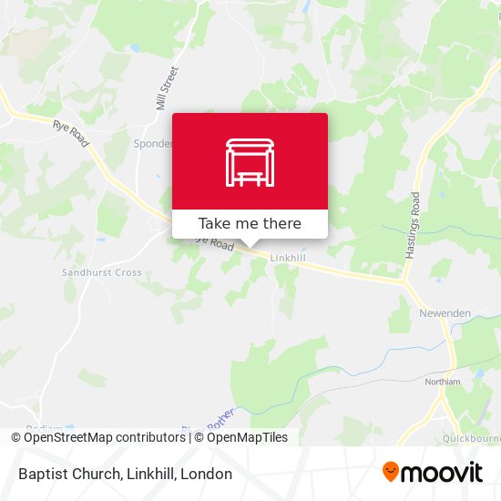 Baptist Church, Linkhill map