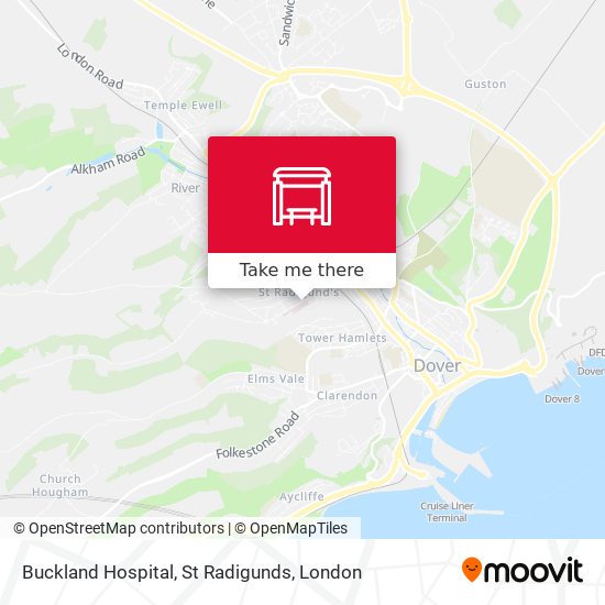 Buckland Hospital, St Radigunds map