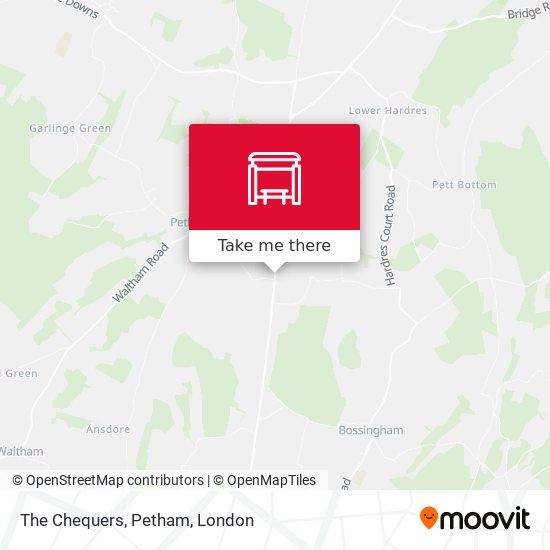 The Chequers, Petham map