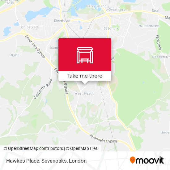 Hawkes Place, Sevenoaks map