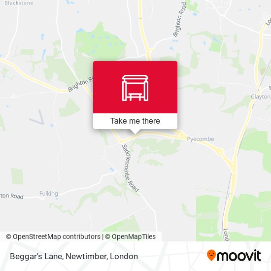 Beggar's Lane, Newtimber map