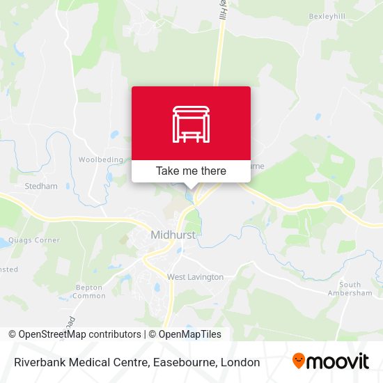 Riverbank Medical Centre, Easebourne map